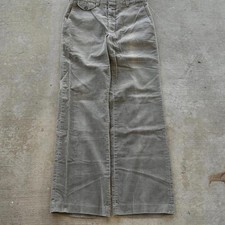 Vintage 1970s Levi  s Green corduroy selvedge flare pants pants 30 X 31
