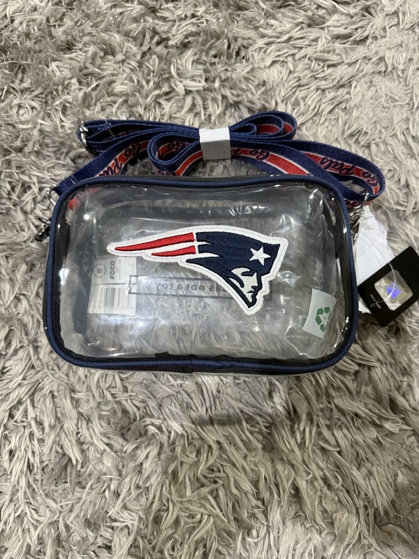 The New England Patriots Clear Crossbody Stadium Bag NFL Football FOCO NEW