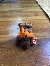 TY Beanie Baby Chocolate the Moose - RARE 1993 - PVC Pellets - Mint Condt