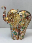 Gorgeous Murano Millefiori Glass Elephant Italian Art Glass Figurine Vintage