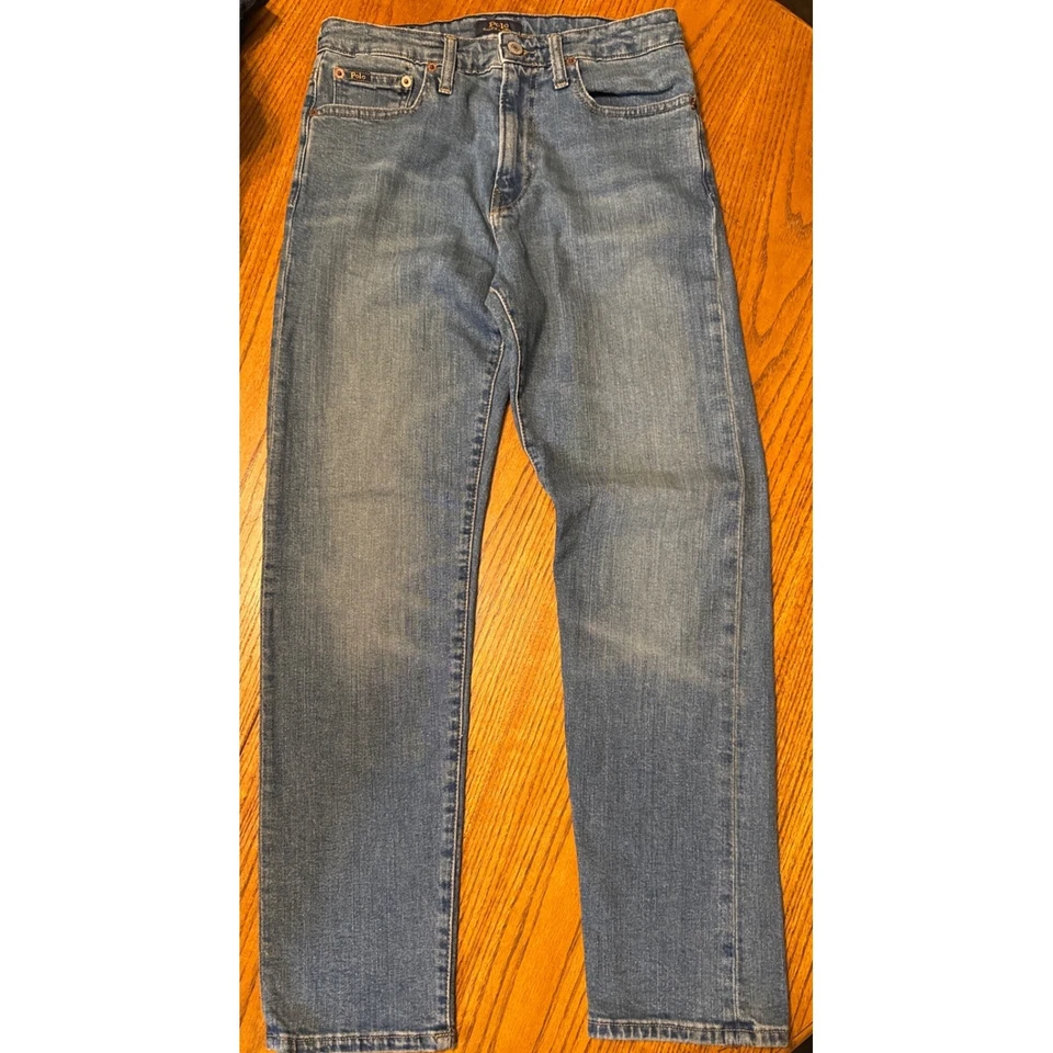 Polo Ralph Lauren Boys Hampton Straight Jeans Size 16 L/G (14-16) Blue Denim - Image 2 of 4