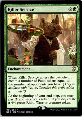 Killer Service 61 R Commander: Streets of New Capenna Magic: The Gathering NM/M