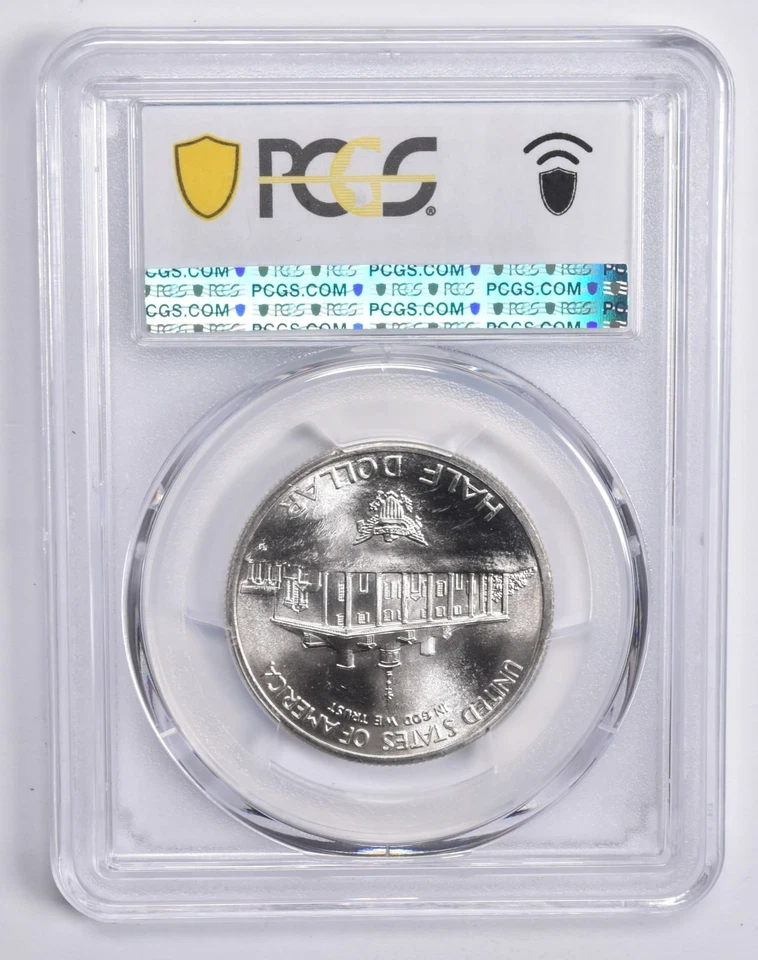 MS69 1982-D Washington Commemorative Half Dollar PCGS Blue Lbl *1156 - Image 2 of 4