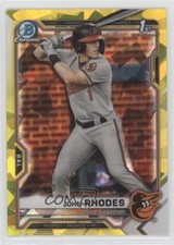 2021 Bowman Chrome Draft Sapphire Yellow /99 John Rhodes #BDC-80 09wc