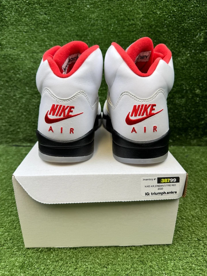 Размер 10,5 - Jordan 5 ретро средний огненно-красный - Изображение 4 из 4