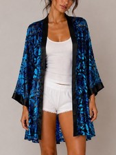 90s RARE Victoria  s Secret Velvet Beaded Robe Size Medium Large VTG Y2K Fairy