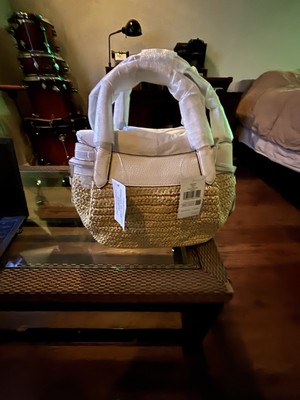 NWT Kate Spade Dumpling Straw Large Satchel