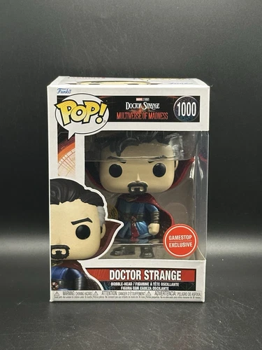 Funko Pop Marvel Doctor Strange Gamestop EXCLUSIVE Metallic #1000 w/ Protector