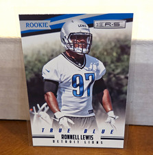 Panini 2012 Rookies & Stars Ronnell Lewis True Blue Rookie Lions Card #204. rookie card picture