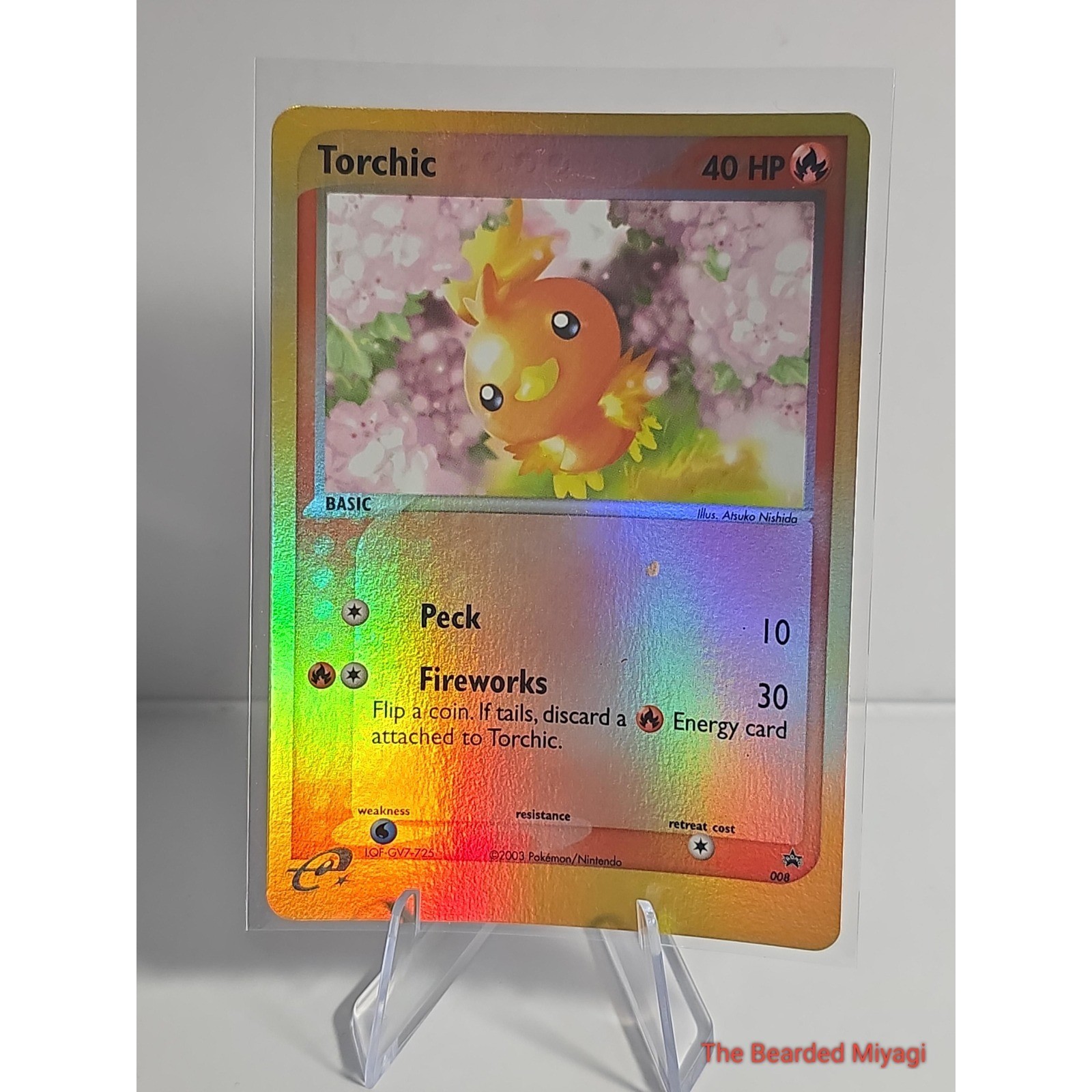 2003 Pekemon League Torchic #008 Black Star Promo