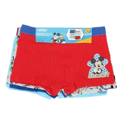 Disney Mickey Mouse Kids Boxer Briefs 4 Pack Underwear Cotton