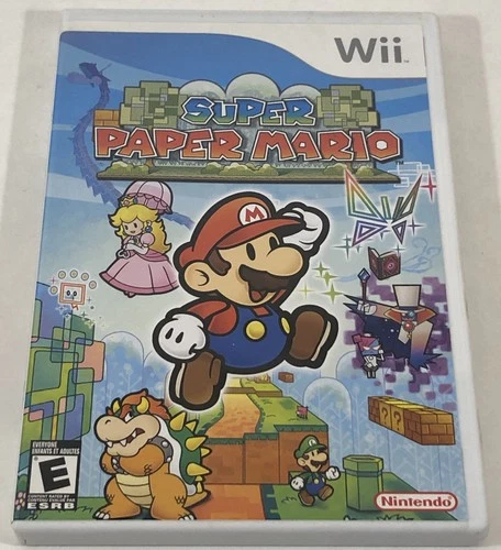 New ListingSuper Paper Mario (Nintendo Wii, 2007) Complete