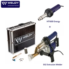 Weldy Booster EX2 Professional Hand Extruder + Energy HT1600 Hot Air Gun