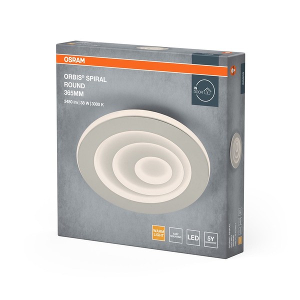 Led Deckenlampe Weiß Osram 3000K Dimmbar Cct Ø36,5Cm Deckenleuchte Arbeitszimmer-image