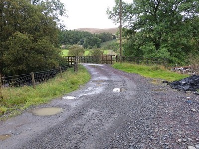 Photo 6x4 Track to Blackcraig crossing a bridge over Afton Water Afton Wa c2017
