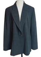 Garfield Marks Bacall Jacket Women s 16 Charcoal Gray Vintage Blazer Lined USA