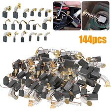 144PCS 18 Sizes Carbon Brushes Replacement for Drill Grinder Saw Power Tools