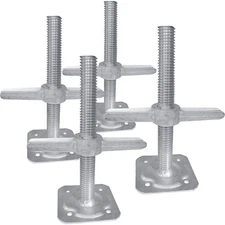 Metaltech Adjustable Leveling Jacks, 4-Pk., For Baker-Style Scaffolding, Model#