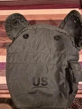 US Military 1 Qt Unicor Canteen Cover OD Green Nylon w/ ALICE Clips NSN 8465