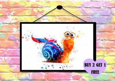 KAUFEN SIE 2 ERHALTEN SIE 1 GRATIS Dreamworks Turbo Schnecke Poster Wandbilder A4 Drucke nur Film