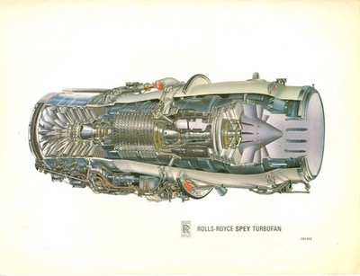 Rolls-Royce SPEY Power für den BAC One-Eleven.  R-R Ausgabe Pressebogen von 1972