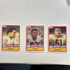 1989 SWELL FOOTBALL GREATS, Chicago Bears HOF Lot Gale Sayers Mike Ditka D Butku
