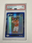 2024 Donruss Optic Bo Nix Blue Hyper Rated Rookie #209 Broncos PSA 9