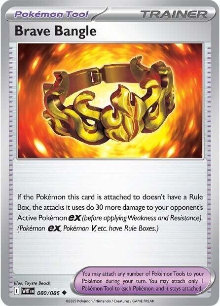 Brave Bangle  80/86 - Pokémon TCG White Flare - NM