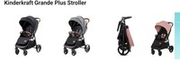 Kinderkraft Grande Plus Stroller Baby Pushchair Foldable Buggy