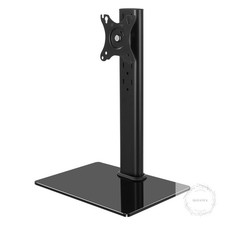 Single Computer Monitor Stand Free Standing Desk Vesa Mount for 13 inch to 32 in