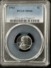 1943  1C Lincoln Wheat One Cent  PCGS MS66  57508117