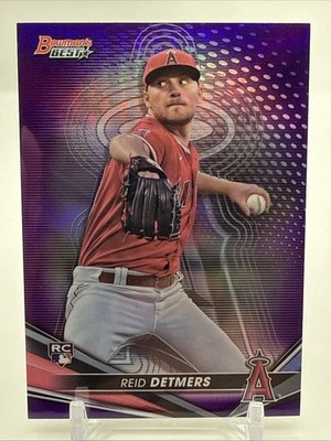 2022 Bowman's Best Purple Refractor #5 Reid Detmers Angels /250 RC Rookie