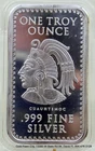 Cuauhtemoc 1ozt 999 Fine Silver Bar Aztec Mayan Calendar Sealed in Capsule