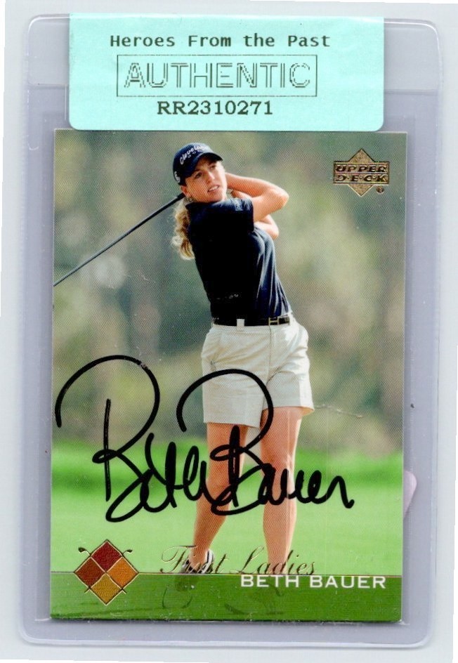 2003 Upper Deck First Ladies #59 Beth Bauer RC Auto 070-F
