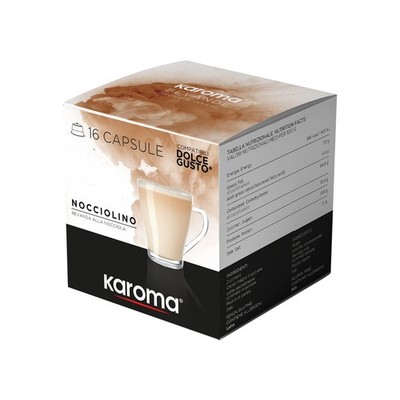 Karoma Cappuccino-Nocciolino Kapseln, für  Dolce Gusto Kompatibel