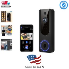 1080p WiFi Video Doorbell Camera Wireless, Battery Powered, AI Human and Moti...