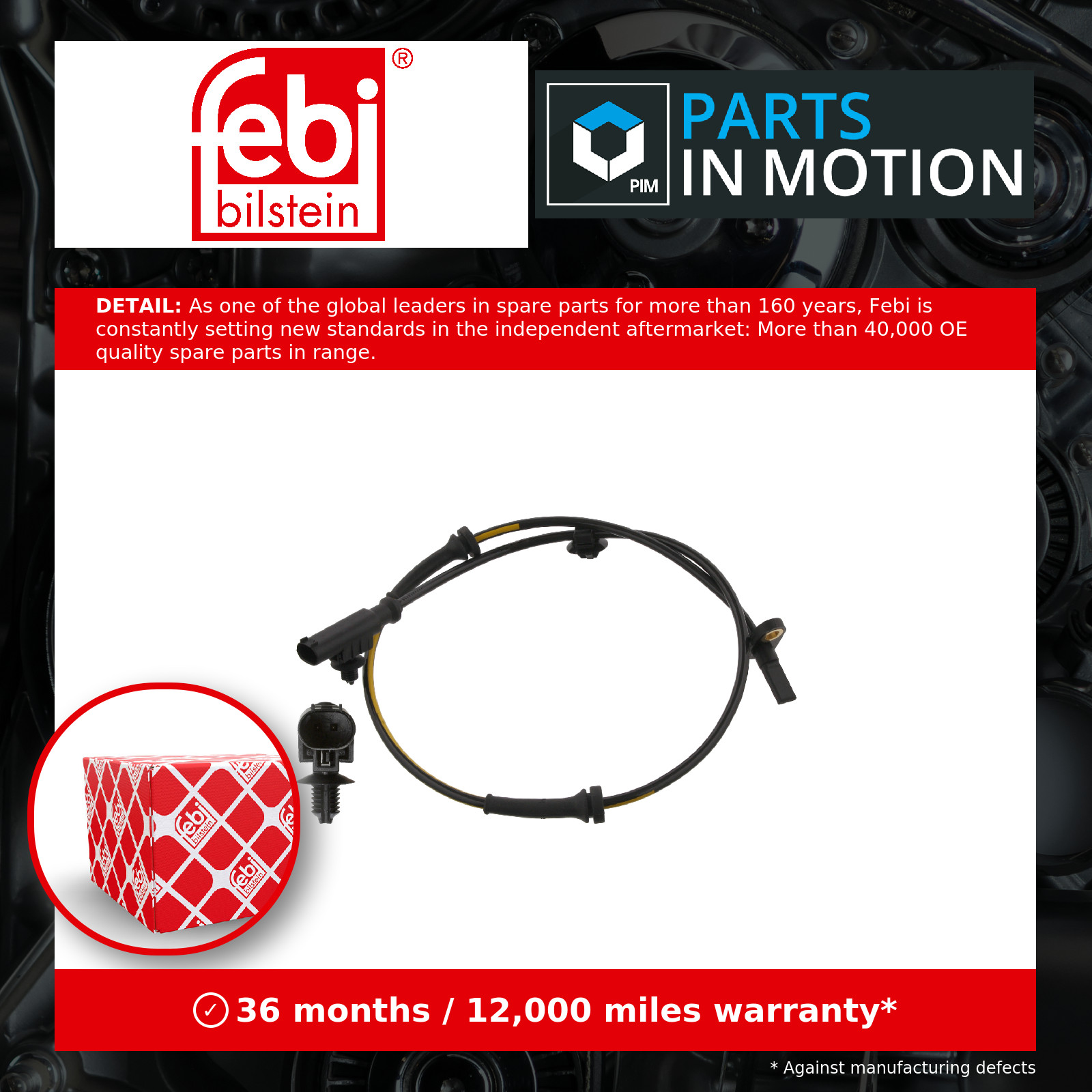 Front left and right FERDINAND BILSTEIN 34778 Sensor, wheel speed for CITROËN,PE - Image 12
