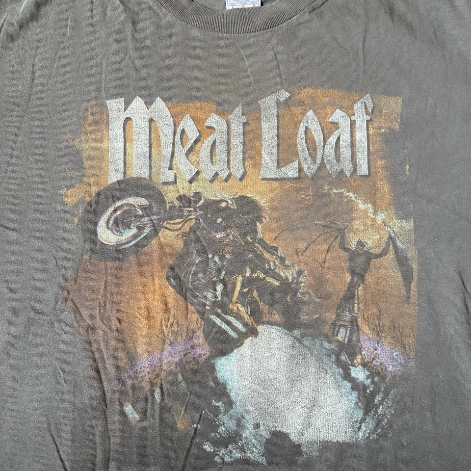 Meat Loaf 2000s Y2K Concert Tour Tshirt On Tenesse River Tag Size Large - Image 2 of 3