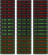 45 Pack Magazine Marking Band 5.56, 223 REM, 300 Blackout Magazine Bands for Acc