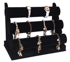 SALE New Velvet Jewelry Display Stand - Black LIQUIDATION DISCOUNTED