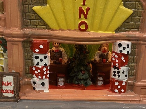 CASINO Vintage Victoriano 2023 Casa de Cerámica Navidad Decoración - Imagen 3 de 18