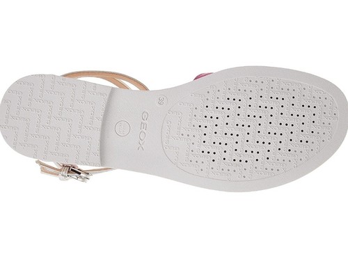 Geox J Sandal Karly Girl Sandals. White/Silver/Black-Size 10 UK - 第 7/7 張圖片