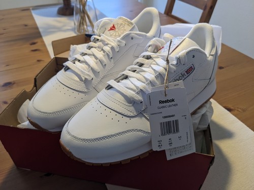 Reebok CLASSIC LEATHER Herren Weiß Sneakers Sportschuhe Turnschuhe (100008491)