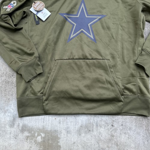 Felpa con cappuccio Nike Dallas Cowboys 2018 NFL Salute to Service uomo 2XL nuova con etichette - Foto 4 di 12