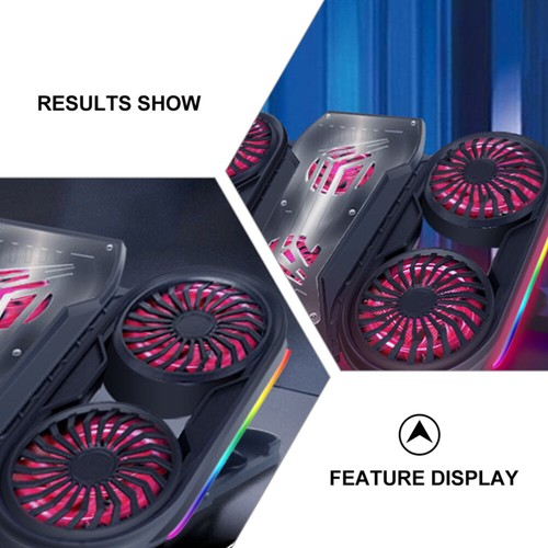 Laptop Fan Cooler Laptop Ventilated Support Laptop Air Cooler Notebook Cooler - Afbeelding 6 van 12