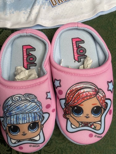 NWT 6 6X LOL surprise Slippers pajamas birthday christmas hanukkah lounge easter - Picture 7 of 8