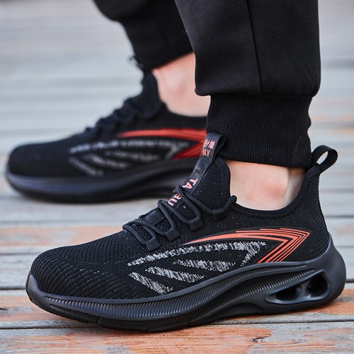 Men Work Safety Shoes Steel Toe Cap Boots Breathable Lightweight Slip Resistant - Picture 3 of 20