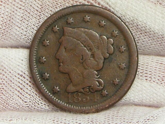 1854 Large Cent. #11