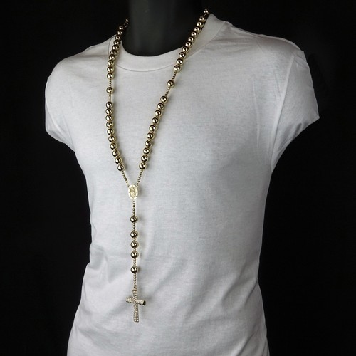 Men's Hip Hop 15mm GOLD Bead 14kt GP 