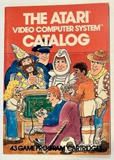 Atari 2600 VCS - 43 Game Program Cartridge Catalog Red Version 1981 / Atari Inc.